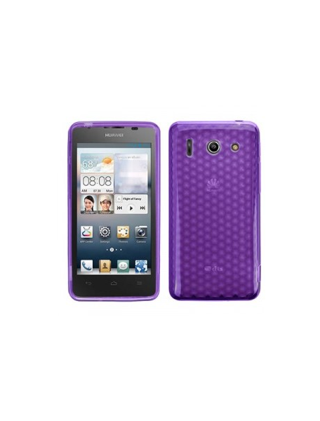 Funda TPU Huawei Ascend G510 lila diamante