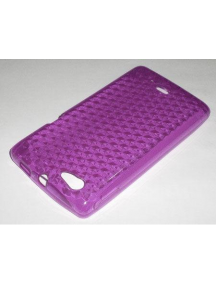 Funda TPU Sony Ericsson ST23i Xperia Miro lila