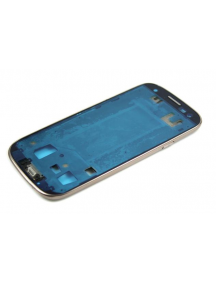 Carcasa frontal Samsung Galaxy S3 i9300 blanca con flex y botone