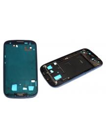 Carcasa frontal Samsung Galaxy S3 i9300 azul con flex y botones