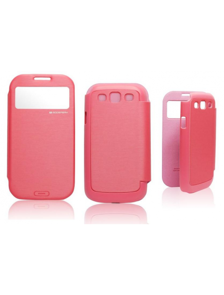 Funda libro Goospery S-View iPhone 5 rosa