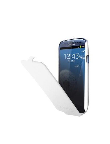 Funda solapa Samsung ETUISMGS3W Galaxy S3 i9300 blanca