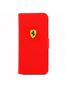 Funda libro Ferrari Montecarlo iPhone 5C roja FESCRUFLHPMRE