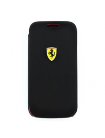 Funda libro Ferrari Samsung Galaxy S4 mini FESCRUFLHS4MBL negra