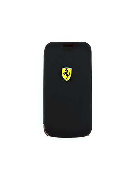 Funda libro Ferrari Samsung Galaxy S4 mini FESCRUFLHS4MBL negra