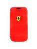 Funda libro Ferrari Samsung Galaxy S4 mini FESCRUFLHS4MRE roja