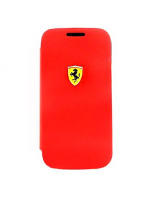 Funda libro Ferrari Samsung Galaxy S4 mini FESCRUFLHS4MRE roja