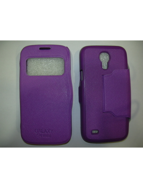 Funda libro Samsung Galaxy S4 mini i9190 - i9195 lila