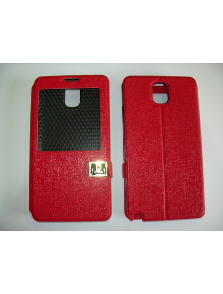 Funda libro Samsung N9005 Note 3 roja Dr Chen