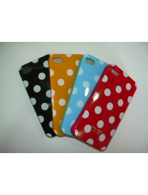 Funda TPU lunares Iphone 4/4s negra