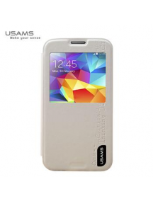 Funda libro Usams S5MR05 Samsung G900 S5 oro