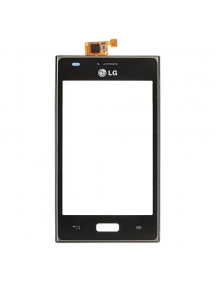 Ventana táctil LG L5 E610 negra con carcasa frontal