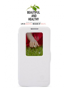 Funda libro Nillkin Fresh S-View LG Optimus G2 mini D610 blanca