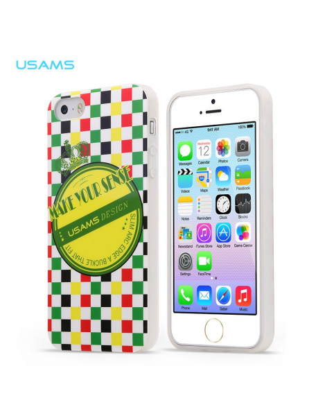 Funda TPU Usams Crown Series iPhone 5 - 5S verde