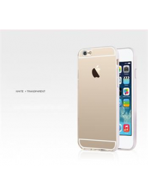 Funda TPU + bumper USAMS Slim 2v1 iPhone 6 4.7" blanco