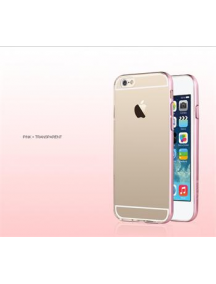 Funda TPU + bumper USAMS Slim 2v1 iPhone 6 4.7" rosa