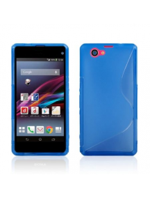 Funda TPU S-case Sony Xperia Z1 compact D5503 azul