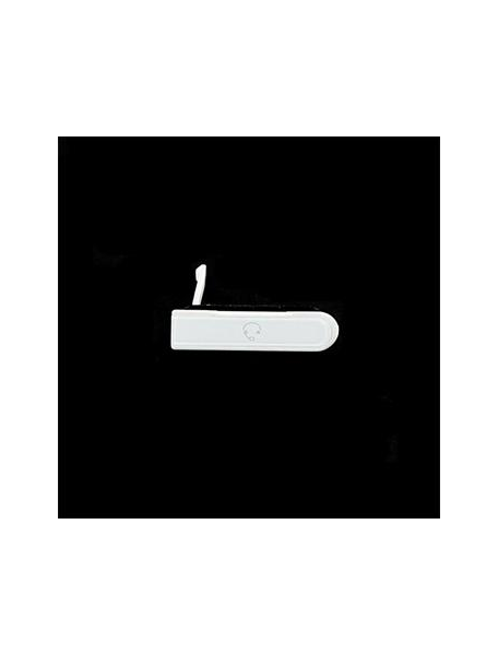 Pestaña de conector de accesorios Sony Xperia Z C6603 blanca