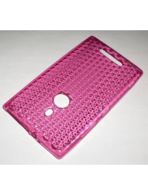 Funda TPU Nokia 925 Lumia rosa