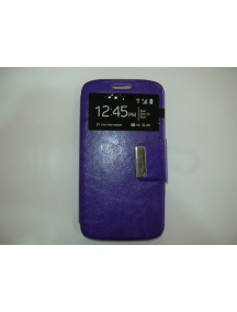 Funda libro S-view Samsung Galaxy S5 mini G800 negra lila