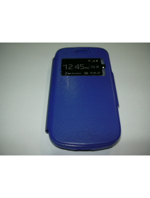 Funda libro TPU S-view solapa tras. Sony Xperia Z3 compact azul