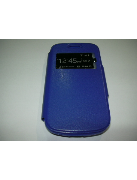 Funda libro TPU S-view solapa tras. Sony Xperia Z3 compact azul