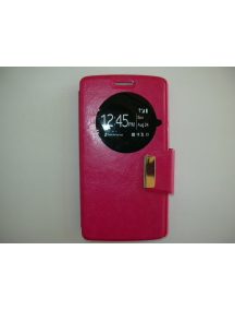 Funda libro TPU S-view LG F60 D390N rosa