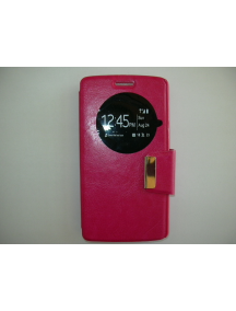 Funda libro TPU S-view LG L Fino D290N rosa