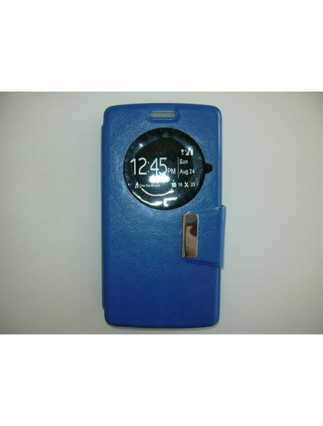 Funda libro TPU S-view LG L Fino D290N azul