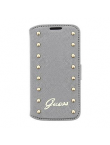 Funda libro Guess GUFLBKS4MSAS Samsung Galaxy S4 Mini i9195 silv