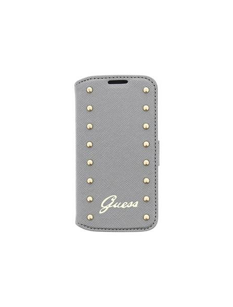 Funda libro Guess GUFLBKS4MSAS Samsung Galaxy S4 Mini i9195 silv