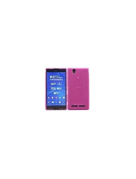 Funda TPU Sony Xperia T2 Ultra D5303 D5306 D5316 lila