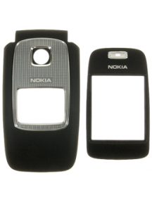 Carcasa frontal Nokia 6103 negra con ventana interna