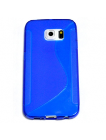 Funda TPU Samsung Galaxy S6 Edge G925 azul