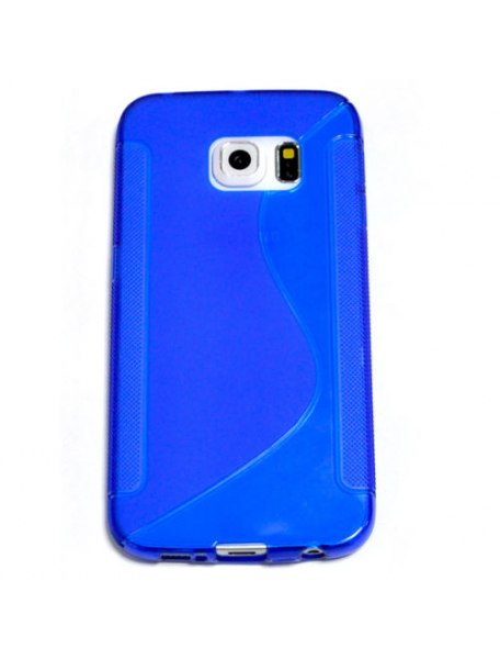 TPU Samsung Galaxy S6 Edge azul - TECNOPHONIA