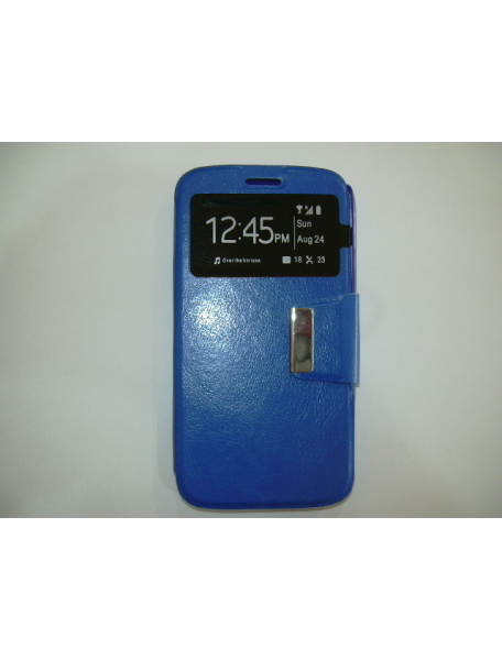 Funda libro TPU S-view HTC Desire 620 azul
