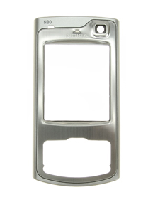 Carcasa frontal Nokia N80 plata