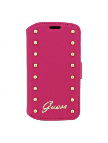 Funda libro Guess GUFLBKSTLSAP Samsung Trend Lite rosa