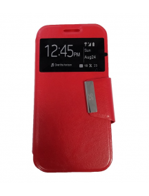 Funda libro S-view Kazam Trooper 4.5.0 roja