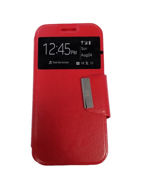 Funda libro S-view Kazam Trooper 4.5.0 roja