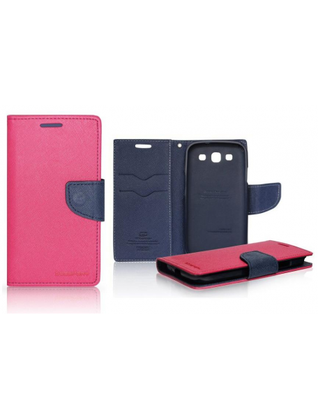 Funda libro TPU Goospery Fancy Samsung Galaxy S5 mini G800 rosa 