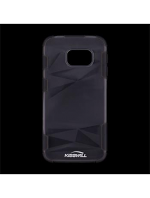 Funda TPU Kisswill Samsung Galaxy S6 Edge G925 transp - negra