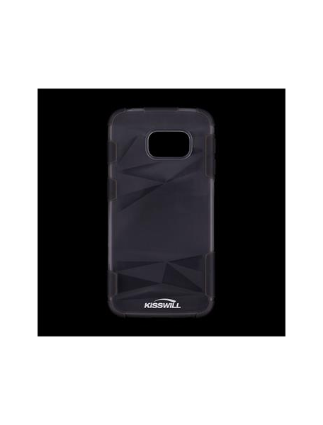 Funda TPU Kisswill Samsung Galaxy S6 Edge G925 transp - negra