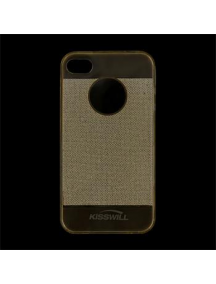 Funda TPU Kisswill Shine iPhone 4 - 4S dorada