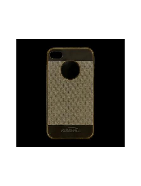 Funda TPU Kisswill Shine iPhone 4 - 4S dorada