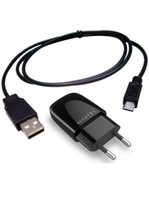 Cargador Alcatel UC12 + cable USB 1A