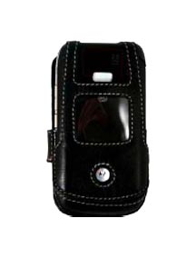 Funda de piel Motorola V3x MOTFL1157 negra