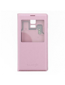 Funda libro S-View Samsung EF-CG900BPE Galaxy S5 G900 rosa