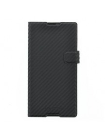 Funda libro Sony SMA5143CF Xperia T2 Ultra negra carbono