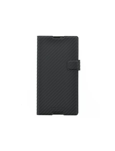 Funda libro Sony SMA5143CF Xperia T2 Ultra negra carbono